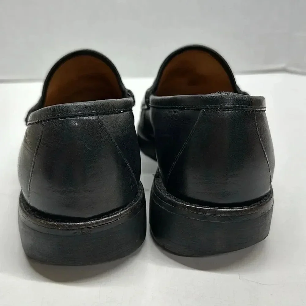 Gucci Black Leather Horsebit Loafers